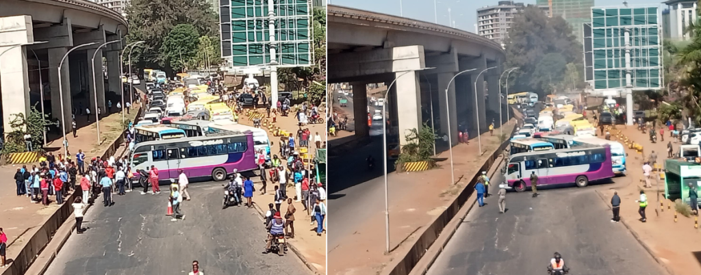 Matatu operations disrupted on Waiyaki Way as operators protest attacks by boda boda riders