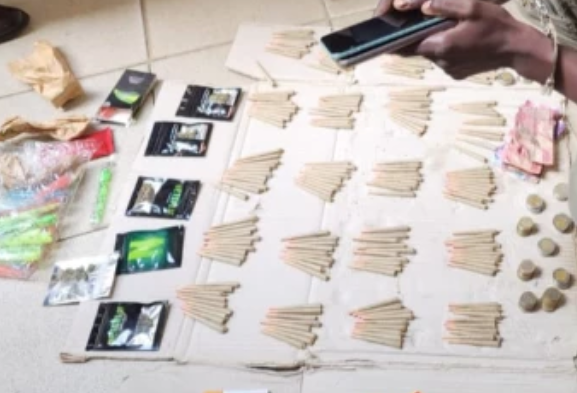 Suspected bhang peddler, four users arrested in Kisumu CBD crackdown