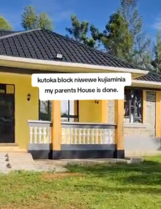 Netizens impressed as college student builds parents Sh1.9 million house from watermelon business