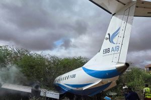 Drama as plane veers off runway and stops in bushes in Mandera