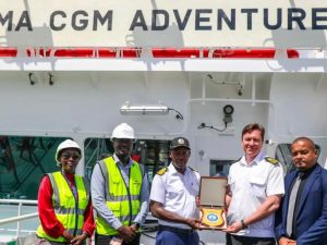 CMA CGM Adventure Makes Historic Mombasa Call As KPA Pushes Green Maritime Revolution