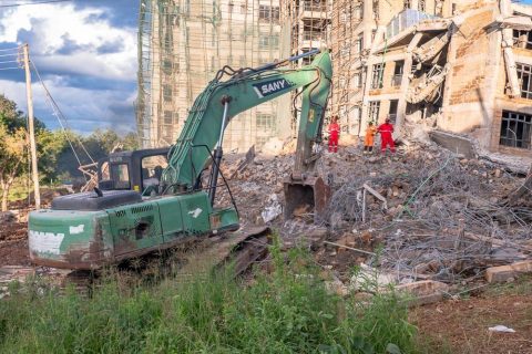 Teams retrieve one body, three still missing after 8-storey building collapses in Oloolua, Kajiado