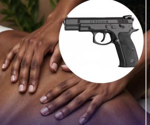 Bodyguard loses his firearm while being massaged at parlor in Nairob