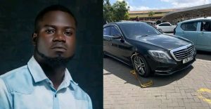 Mulamwah Laments After His Mercedes Benz Is Clamped At JKIA: “Nitarudi Kuchukua”