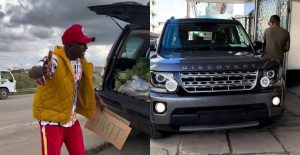 Netizens Shook As Comedian Njugush Uses Abel Mutua Multi-Million Ride To Hawk Vegetables