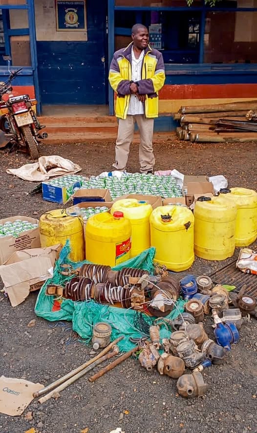 Two Arrested as Police Recover Suspected Stolen Infrastructure Materials in Makueni