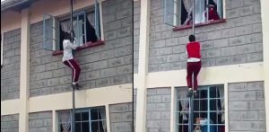 Video Of High School Girls Performing Daring Fire Escape Drill Wows Netizens