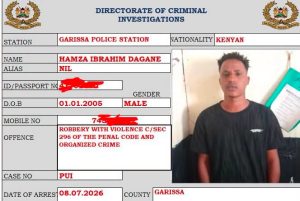 Fugitive Robbery Suspect Arrested in Garissa After Skipping Court Appearance