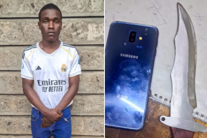 Suspect Arrested in Korogocho as Police Recover Stolen Phone and Weapon