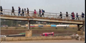 22 pedestrians charged over blocking traffic at Allsops footbridge