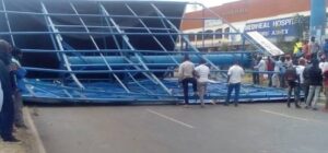 Drama as suspected billboard vandal dies after falling 35 metres in Nairobi