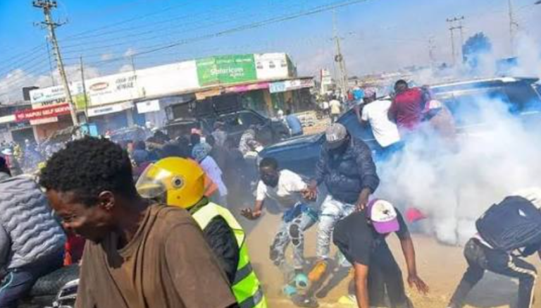 Police disperse chaotic confrontation outside Nyandarua Hotel hosting leaders amid campaigns in Ol’Kalou
