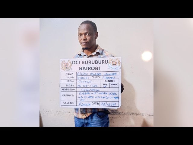 Viwandani MCA arrested over robbery with violence allegations
