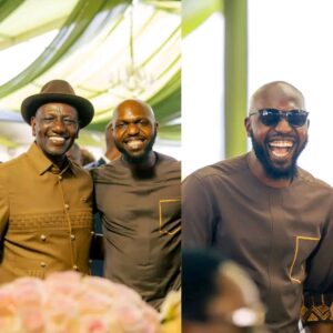 Netizens Maul Larry Madowo After Attending Charlene Ruto’s Koito, Posing With Her Father