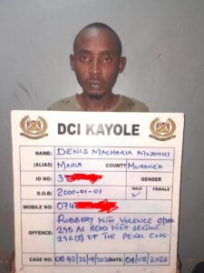 Police arrest suspect linked to attack on women meeting at salon in Saika, Kayole, recover motorcycle and knives