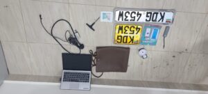 Police detain suspect in Nairobi after alleged car break-in, stolen laptop and door jammers recovered
