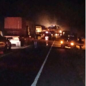 At least 5 people killed in matatu-lorry collision along Nairobi-Mombasa Highway