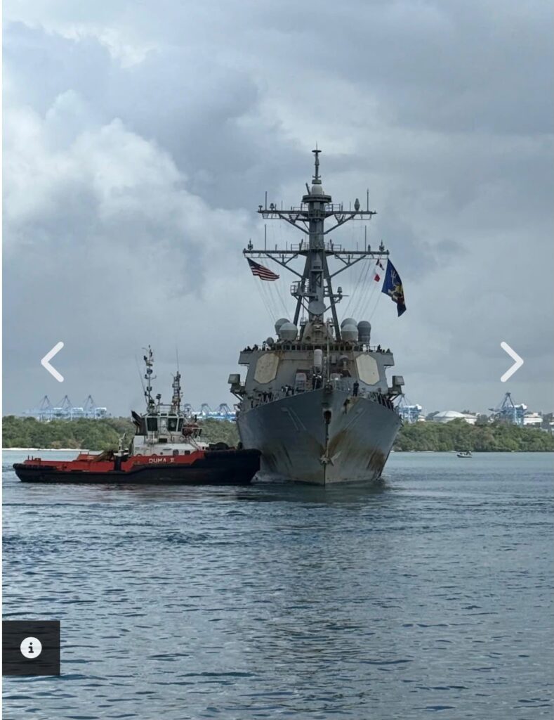 US Navy destroyer USS Ross arrives in Mombasa