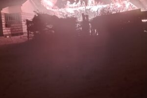 Drama as police post is burnt down as 300 youths protest power blackouts in Meru