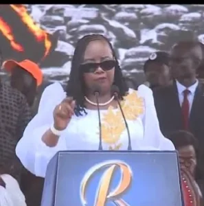 Ida Odinga apologises to guests booed at Raila’s memorial in Bondo