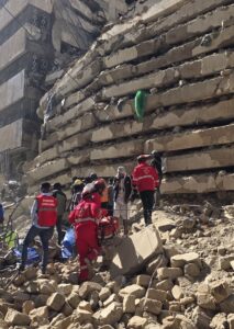 Woman rescued after multi-storey building collapses in Eastleigh