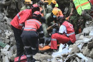 Third survivor pulled from Eastleigh building collapse as rescue operation continues
