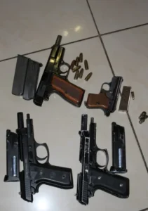 Two suspects charged over illegal firearm possession after robbery on Mombasa Highway