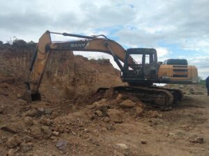 Nakuru County Government excavator cabin burnt in suspected arson