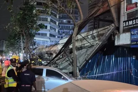4 people Injured as former Club Avenida Building collapses during night demolition in Nairobi CBD