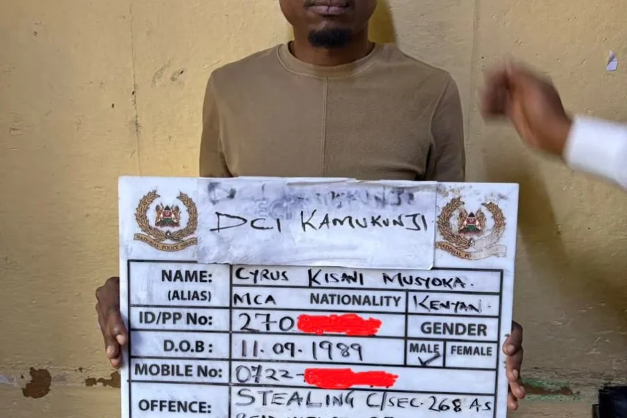 Kitui MCA arrested over alleged series of phone thefts in Nairobi CBD