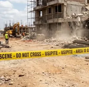 Tragedy as one dead, three injured after wall collapses at Machakos construction site